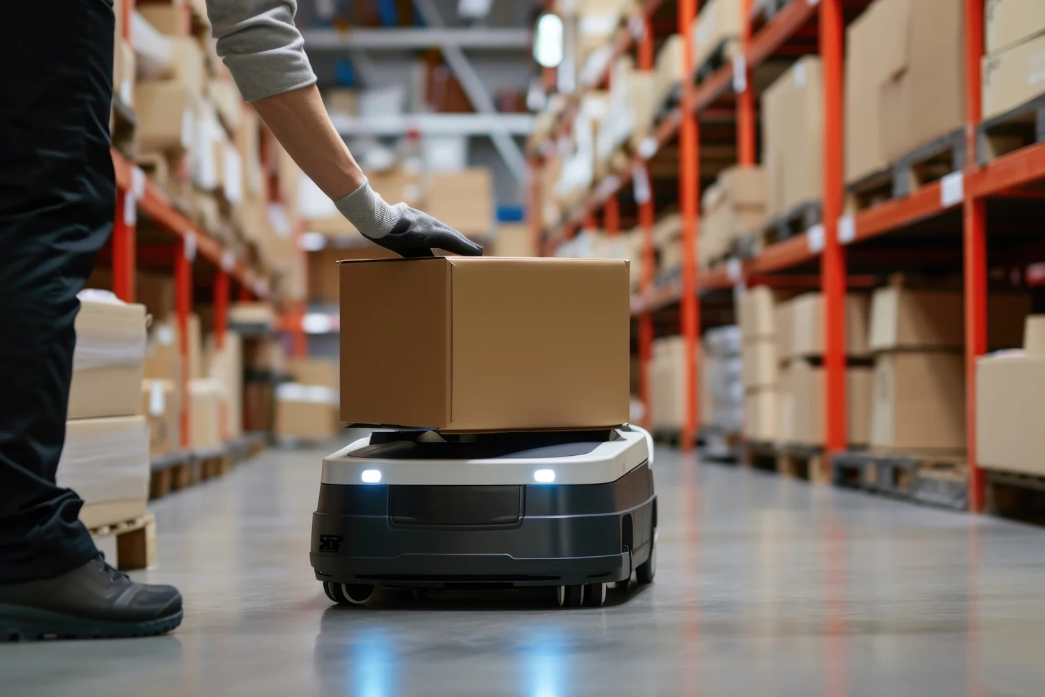 8Stock WMS - delivery robot in warehouse