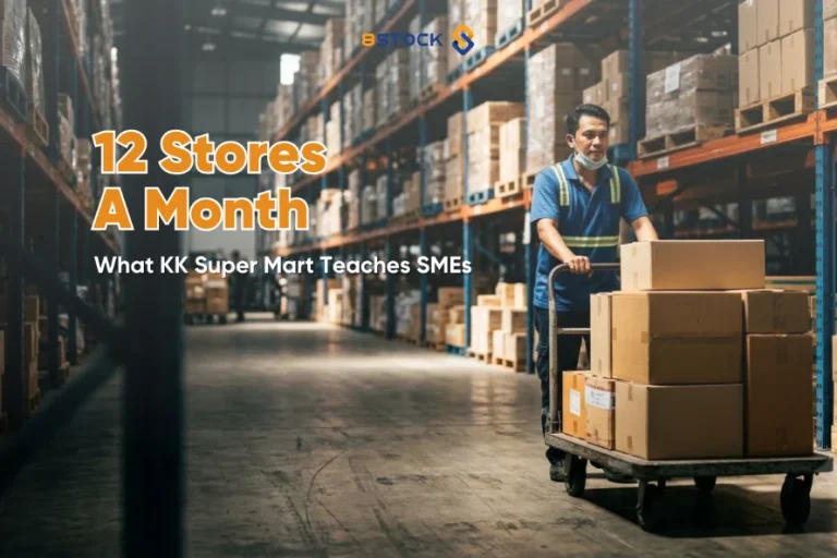 8Stock WMS - 8Stock WMS - Warehouse distribution operation — lessons from KK Super Mart's warehouse scaling for Malaysian SMEs.