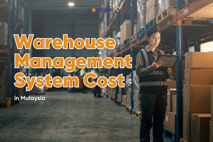 8Stock WMS - a warehouse operations manager standing beside tall industrial pallet racking