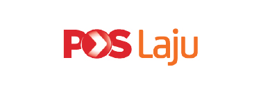 POS Laju logo in red and orange on a white background