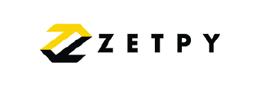 ZETPY logo: a stylized yellow and black zigzag icon followed by the bold word ZETPY.