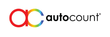 AutoCount logo: a red and multicolored 'ac' monogram followed by the word autocount.